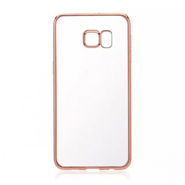 Wholesale Samsung Galaxy S6 Edge Plus Crystal Electroplate Hybrid Soft Case (Champagne Gold)